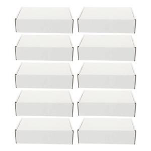 20 Pcs 양면 흰색 추가 하드 비행기 상자 삼중 레이어 골판지 종이 익스프레스 포장 세트 재사용 가능한 스토리지 배송