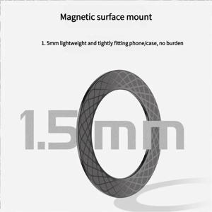 Magsafe 무선 충전기 용 마그네틱 플레이트 링 철 시트 스티커 Apple iPhone 14 13 12 Xiaomi 용 자석 자동차 전화 홀더