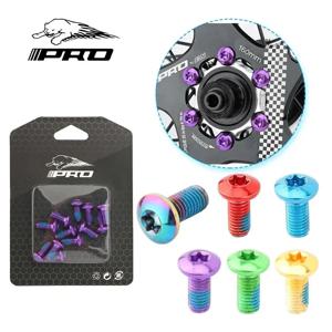 MTB 디스크 브레이크 로터 고정 나사 12PCS T25 색상 합금강 디스크 브레이크 나사 자전거 액세서리