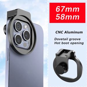 58mm 67mm 필터 어댑터 전화 범용 금속 클립 전화 렌즈 iPhone 13 Pro max iphonex 스마트 폰 Huawei Xiaomi OnePlus