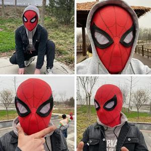 여성용 남성용 어린이 생일 선물 마블 스파이더 맨 코스프레 마스크 피터 파커 스파이더 맨 피규어 영화 후드 헤드 기어 완구