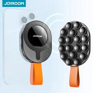 Joyroom 업그레이드 된 자기 흡입 컵 전화 마운트 미러 샤워 실리콘 흡입 전화 케이스 그립 스탠드 홀더 아이폰 안드로이드에 대한