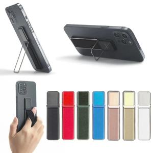 휴대 전화 반지 손가락 킥 스탠드 스트랩 밴드 접이식 전화 스탠드 iPhone 16/Samsung/Xiaomi/Huawei 용 범용 전화 홀더 그립