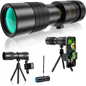 10-300X30 Hd 휴대 전화 카메라 렌즈 망원경 줌 (아이폰 용 삼각대 포함) Samsung Xiaomi Huawei Phone Monocular