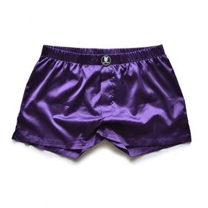 남성용 실크 부드러운 섹시 복서 속옷, 로우 라이즈 란제리, 핫 Cueca Masculino 이너 웨어, 언더팬츠 스트레치, 루즈핏 잠옷