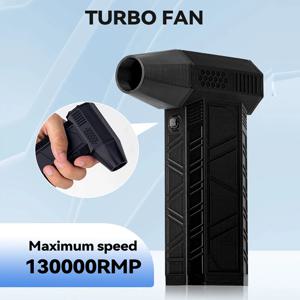 130,000RPM 공기 송풍기 터보 제트 팬 전력 디스플레이 휴대용 미니 먼지 청소기 고속 먼지 떨이 총 청소 도구