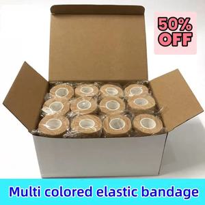 10 롤 운동 랩 테이프 자기 접착 성 탄력 붕대 Elastoplast 스포츠 보호대 무릎 손가락 어깨 문신 액세서리
