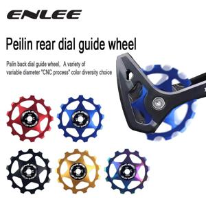 ENLEE 자전거 알루미늄 합금 가이드 휠 풀리 후면 변속기 11T 13T 가이드 MTB 세라믹 베어링 자키 휠 4/5/6MM