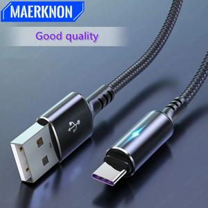 5A USB 유형 C 케이블 고속 충전 마이크로 USB 전화 충전기 데이터 코드 삼성 Xiaomi 화웨이 Oneplus 빠른 충전 USB C 케이블