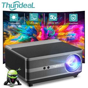 ThundeaL 풀 HD 1080P 프로젝터, 2K 4K 비디오 오디오, 와이파이, 안드로이드 홈 시어터, TD98 시네마 빔 프로젝터, PK DLP 비머, TD98W