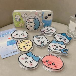 INS 한국어 귀여운 Funy 만화 Magsafe 자기 전화 Griptok 그립 Tok 스탠드 아이폰 접이식 무선 충전 케이스 홀더