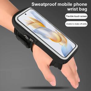 HAISSKY 스포츠 사이클링 러닝 손목 가방 iPhone 16 15 14 13 12 11 Pro Max 16 Plus 터치 스크린 러닝 지퍼 완장 파우치