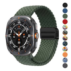 삼성 갤럭시 시계 울트라 스트랩 47mm 액세서리 마그네틱 나일론 땋은 스포츠 팔찌 Correa Galaxy Watch 7 Ultra Band