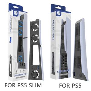 REMANK PS5/PS5 슬림 냉각 시스템(LED 조명 냉각 팬 포함) PS5 슬림/PS5 냉각 팬 디스크 및 디지털 콘솔 냉각 시스템