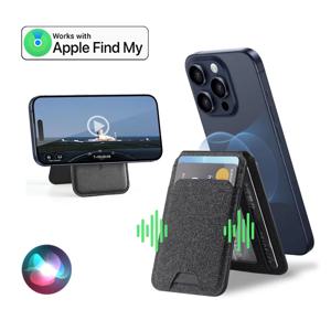 내 지갑 추적기 찾기 기능이 있는 Magsafe 지갑 카드 홀더 iphone 15 16 pro iphone 13 14 pro 지갑 위치 추적기용 magsafe 전화 스탠드