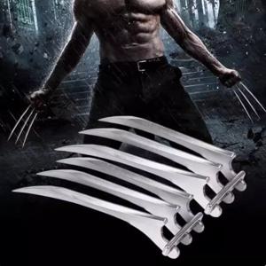 울버린 늑대 발톱 남자를위한 ABS 플라스틱 코스프레 소품 X-Men 슈퍼 히어로 베스트 프렌드 액세서리 Chritsmas Carnival Prop