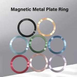 Magsafe 무선 충전기 용 자기 금속 플레이트 링 철 시트 스티커 IPhone12 13/Pro/Max 용 자동차 전화 홀더 자석 패치