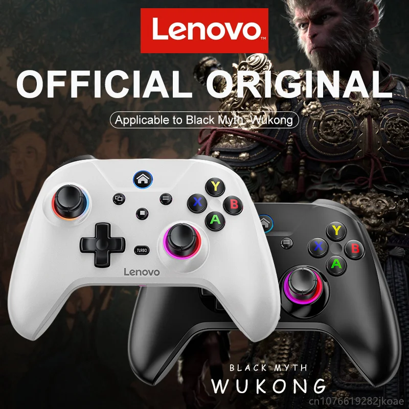 Nintendo Switch,PC,Android TV,IOS PC 조이스틱 6축 이중 진동을 위한 새로운 Lenovo S02 무선 컨트롤러 Bluetooth 게임 패드