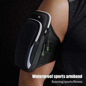 범용 휴대 전화 조깅 가방 Sweatproof 스포츠 완장 6.8 인치 전화 케이스 iPhone Samsung 용 야외 달리기