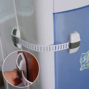 플라스틱 어린이 안전 잠금 장치, 안티 클램프 서랍 잠금 장치, 다기능 핀치 방지 냉장고 안전 버클, 20cm