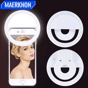 USB 충전 LED 셀카 채우기 빛 Led 셀카 링 라이트 휴대 전화 라이브 방송 비디오 모든 스마트 폰용 LED 셀카 링 램프
