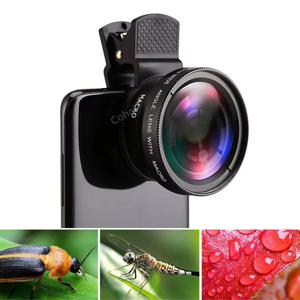 피쉬 아이 렌즈 광각 매크로 어안 렌즈 줌 iPhone 15 13 11 XS MAX X 휴대 전화 카메라 렌즈 키트 Ojo De Pez Para Movil
