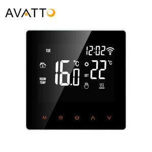 AVATTO Tuya 16A 전기 바닥 난방 3A 물/가스 보일러 온도 리모콘, Google 홈용 WiFi 스마트 온도 조절기