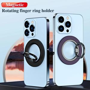 360 °   MagSafe 킥스탠드용 자기 전화 링 홀더 iPhone 15 14 13 12 Pro Max 핑거 링 홀더 스탠드용 자석 그립