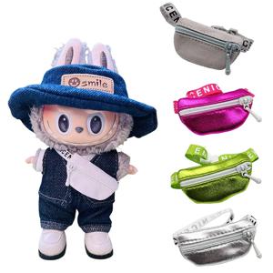 17cm/15cm Labubu Crossbody 가방 귀여운 1/6 1/8 1/12 BJD 인형 DIY 허리 가방 V1 V2 Labubu 아이돌 인형 액세서리 벨트 가방 선물