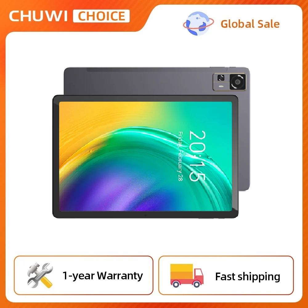 CHUWI AuPad 10.95인치 태블릿 FHD 화면 8GB DDR4 128GB ROM 4G LTE GPS 안드로이드 14 스냅드래곤 685 옥타 코어 Widevine L1 태블릿 PC