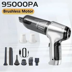 95000PA 자동차 진공 청소기 무선 강력한 청소 기계 자동 로봇 자동차 액세서리 가전 제품 선물로 강력한 흡입