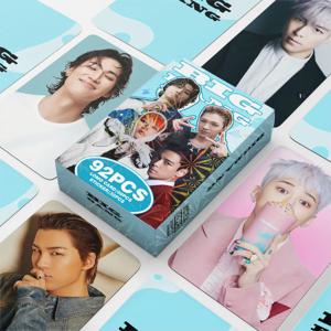 92 개/대 BIGBANG 아이돌 보이 새 시리즈 HD Printd Photocards G-DRAGON TOP TAEYANG DAESUNG SEUNGRI Lomo 카드 스티커 VIP 팬 선물