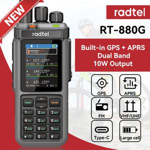 Radtel RT-880G CB Radio 10w APRS 및 GPS 기능을 갖춘 모든 대역 햄 라디오. HF, UHF, VHF 대역 및 UHF 대역을 커버합니다.