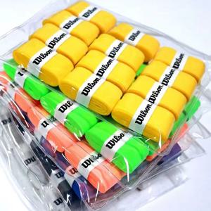 12PCS 윌슨 테니스 오버 그립 Padel 라켓 싱글 그립 테이프 안티 슬립 야외 훈련 교체 Sweatband 라켓 액세서리