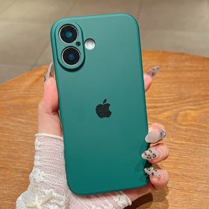 리퀴드 실리콘 오리지널 충격 방지 폰 케이스 (아이폰 16, 12, 15, 14, 13, 11 Pro Max, XR, X, XS Max, 7, 8 Plus 범퍼 고급 커버)