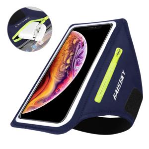 HAISSKY 러닝 스포츠 완장 케이스 iPhone 16 15 14 13 12 11 Pro Max Xiaomi POCO X3 벨트 폰 암 밴드 AirPods Pro 3