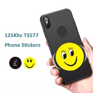 5/10pcs RFID 125Khz T5577 간섭 방지 휴대 전화 스티커 쓰기 가능 EM4305 만화 태그 스티커 근접 라벨
