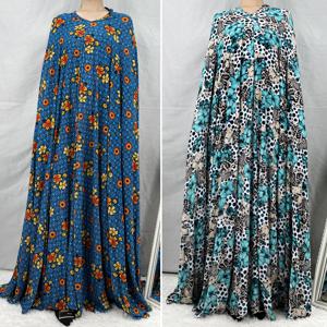 여성용 민소매 풀오버 드레스, 기도복, 두바이 아바야 아랍 지밥 꽃, Djellaba Femmel Khimar Caftan 의류, 1 피스 세트