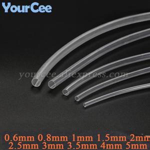 열 수축 튜브 0.6/0.8/1/1.5/2/2.5/3/3.5/4/5mm 2:1 투명 열수축 튜브 수축 슬리브 랩 DIY 와이어 케이블