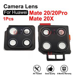화웨이 메이트 20 프로 20Pro 20X 교체 부품에 대한 접착제 수리와 프레임이있는 1Pcs 백 카메라 렌즈