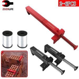 2-6pcs Bricklaying 건설 도구 Bricklaying 와이어 서랍 라이너 벽 빌더 빌딩 와이어 프레임 벽돌 라이너 러너 레벨러