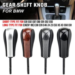 자동 자동차 기어 시프트 노브 BMW E39 E46 E53 E60 E61 E63 E64 E81 E82 E87 E90 E91 E92 E93 E83 ABS 탄소 섬유 자동차 스타일링