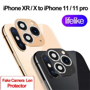 가짜 카메라 렌즈 스티커 초 아이폰 X / XS max용 업그레이드 화면 보호기 아이폰 11 프로 맥스로 변경, iPhone 11 pro max용 렌즈 스티커 초