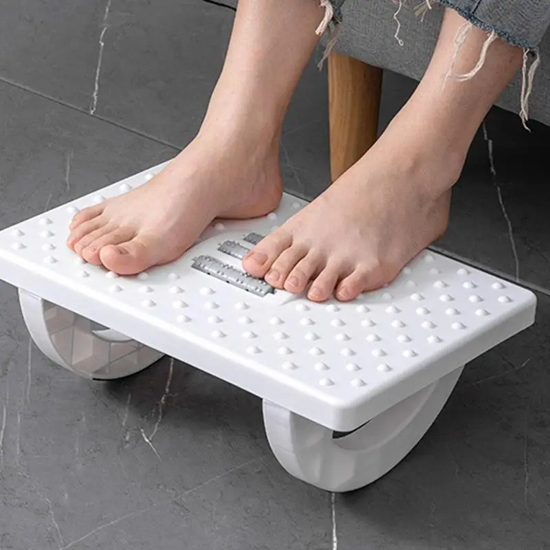 인체 공학적 발 마사지 발판, 미끄럼 방지 발 패드 및 마사지 롤러 포함, 책상 밑 발판, 직장 공부