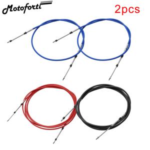 Motoforti 6-19ft 1.8M-5.8M 선외기 엔진 보트 모터 조향 시스템 용 해양 스로틀 시프트 원격 제어 박스 케이블