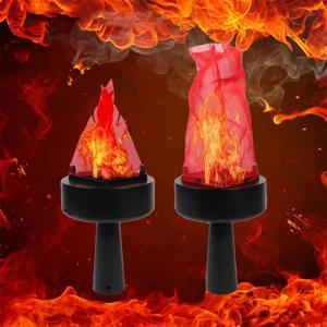 USB 충전 3D 시뮬레이션 화염 조명, 휴대용 토치, 실내 책상 장식, 할로윈, 휴일, 크리스마스, 새해