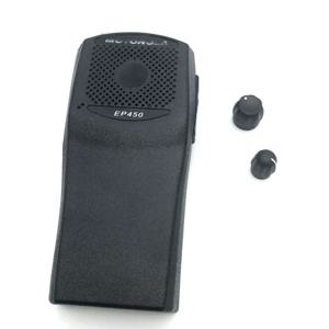 Motorola EP450 워키 토키 양방향 라디오 액세서리 용 손잡이 교체가있는 전면 케이스 쉘 수리 하우징 커버 케이스