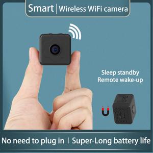 미니 카메라 무선 WiFi 원격 모니터 카메라 초소형 홈 IP 카메라 플러그를 연결할 필요 없음 초장 배터리 수명