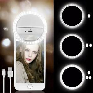 USB 충전 Led Selfie 링 라이트 아이폰에 대 한 휴대 전화 렌즈 Selfie 램프 삼성 Xiaomi POCO 전화 휴대용 Selfie 빛