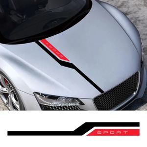 100cm 자동차 후드 보닛 스티커 자동차 스티커 Audi BMW 닛산 도요타 지프 현대 스포츠 자동 장식 데칼 유니버설에 대한 비 페이딩